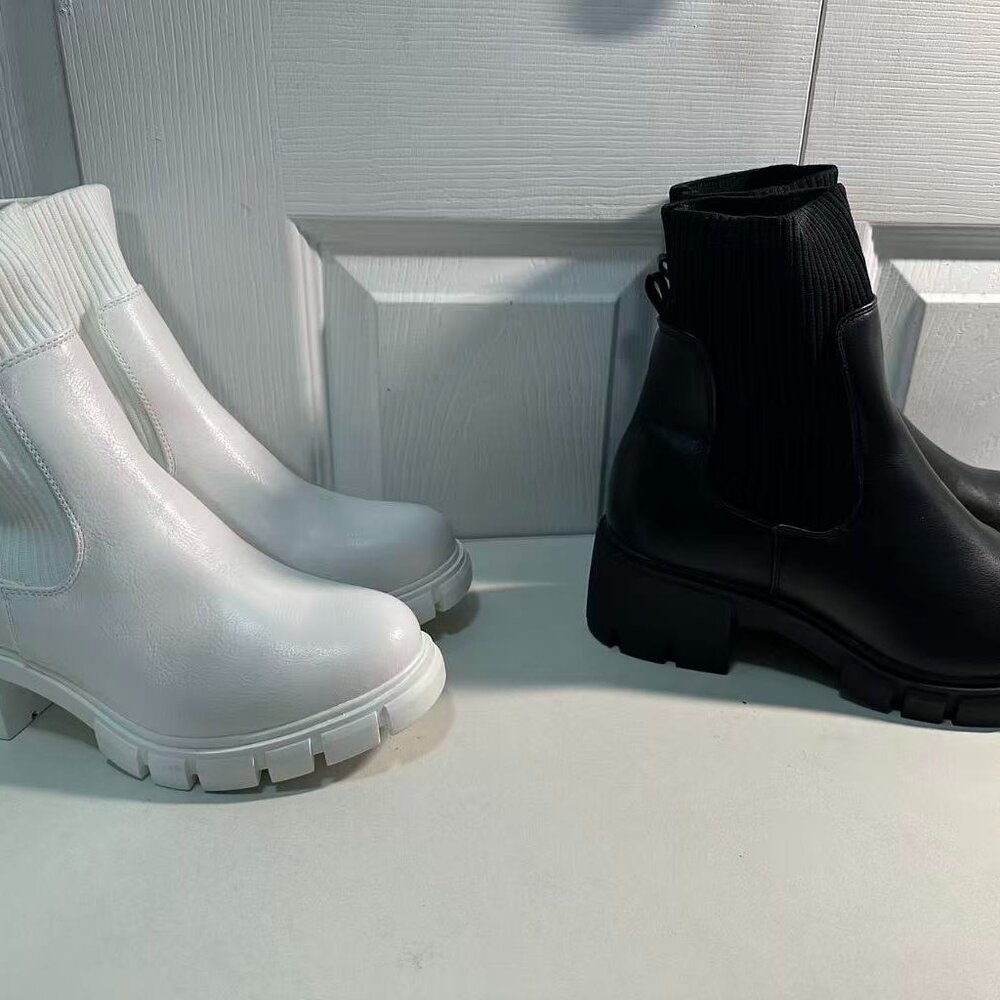 Women's Chelsea Ankle Boots Booties (black) - Picture 8 of 8